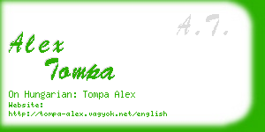 alex tompa business card